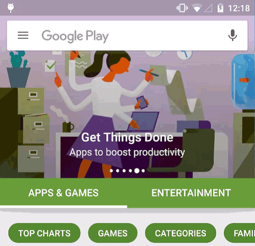 Google Play Store Redesign 2